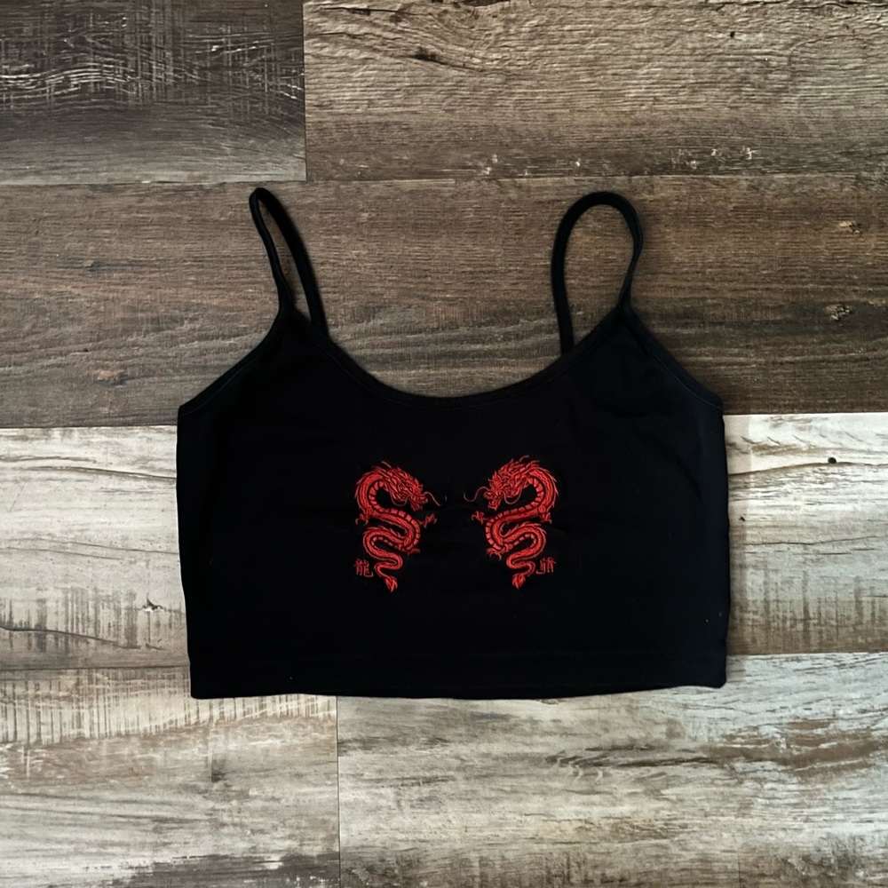 ✰ Urban Outfitters Small Dragon Crop Top ✰